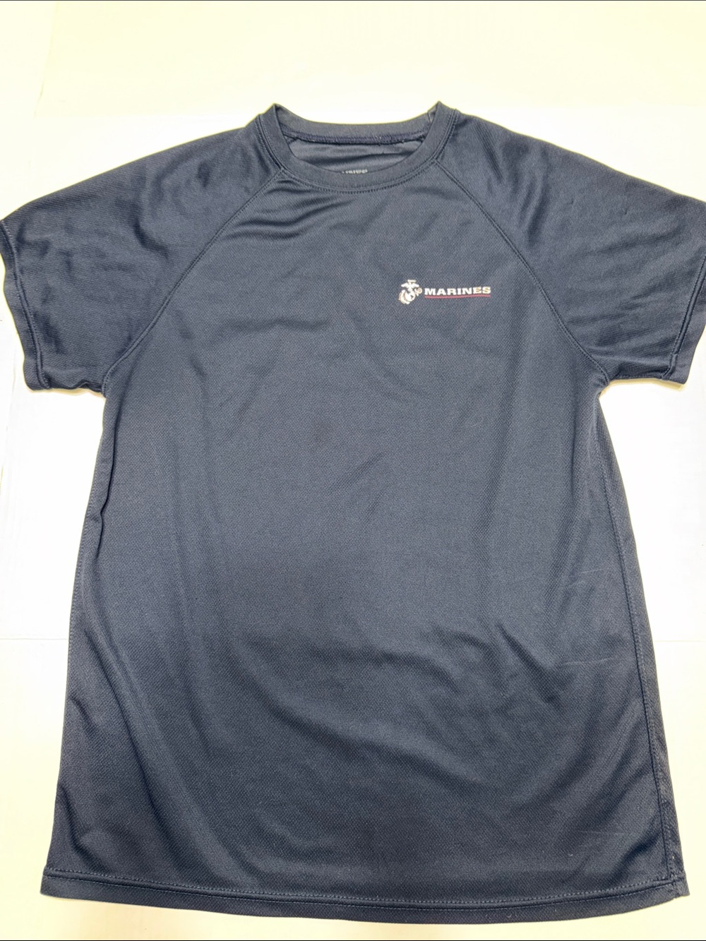 USMC Marines Navy Performance Tee with Interior Logo